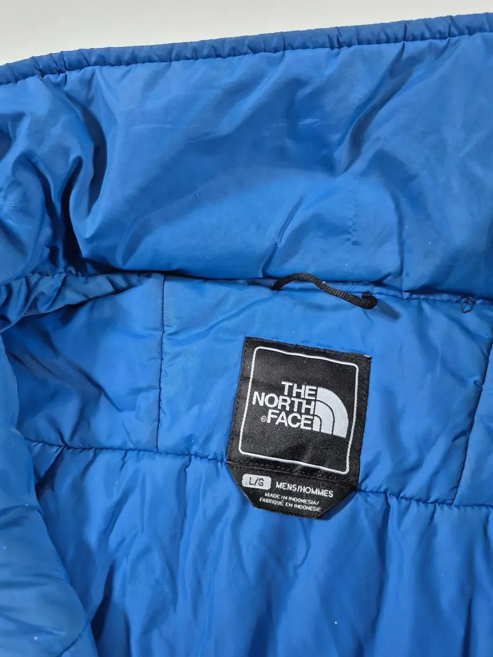 The North Face Jacket Mens Large Gray Primaloft Insulated Full Zip Ski FLAW